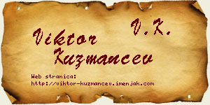 Viktor Kuzmančev vizit kartica